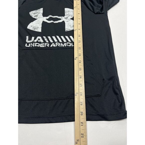 Under Armour Shirt Boys Medium Black Hoodie Youth - Picture 9 of 10